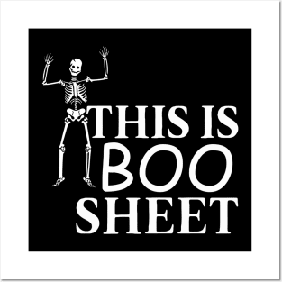 This is boo sheet funny skeleton Posters and Art